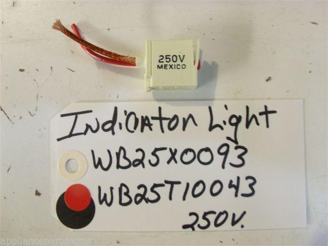 KENMORE STOVE WB25X0093 WB25T10040 Light indicator used part KENMORE STOVE WB25X0093 WB25T10040 Light indicator used part